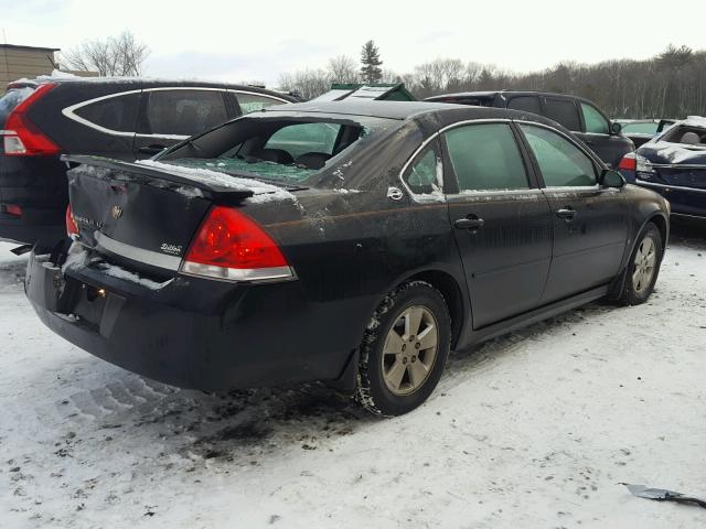 2G1WT57N891317633 - 2009 CHEVROLET IMPALA 1LT BLACK photo 4