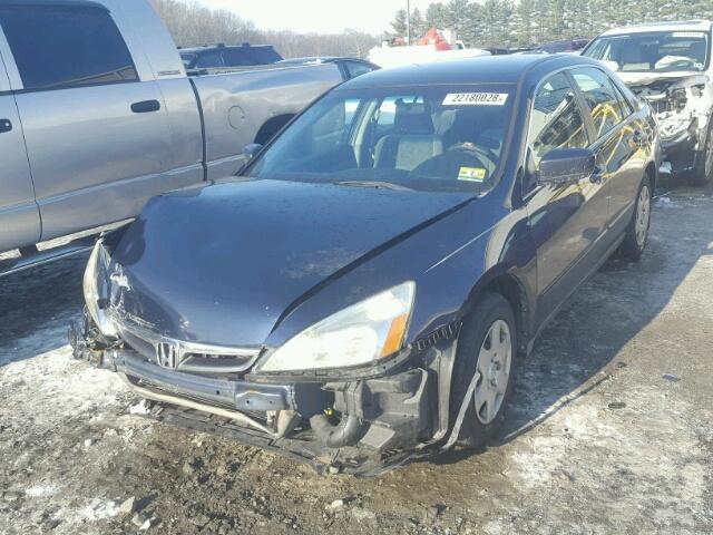 1HGCM56407A047642 - 2007 HONDA ACCORD LX BLUE photo 2