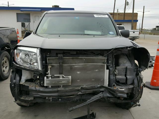 5FNYF3H21AB021600 - 2010 HONDA PILOT LX BLACK photo 9