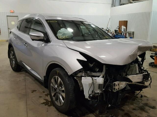 5N1AZ2MG6GN124330 - 2016 NISSAN MURANO S SILVER photo 1