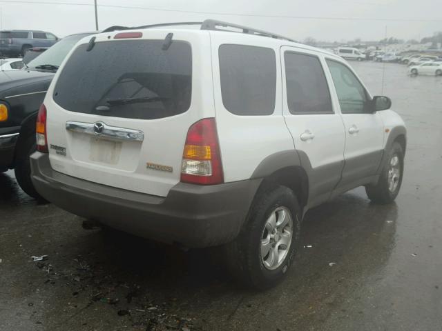 4F2YU07161KM21698 - 2001 MAZDA TRIBUTE DX WHITE photo 4