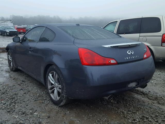 JNKCV64E88M114712 - 2008 INFINITI G37 BASE BLUE photo 3