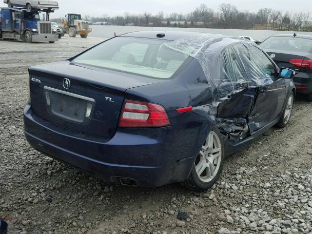 19UUA66298A021589 - 2008 ACURA TL BLUE photo 4