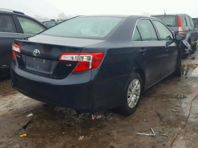 4T4BF1FK8ER407071 - 2014 TOYOTA CAMRY L GRAY photo 4