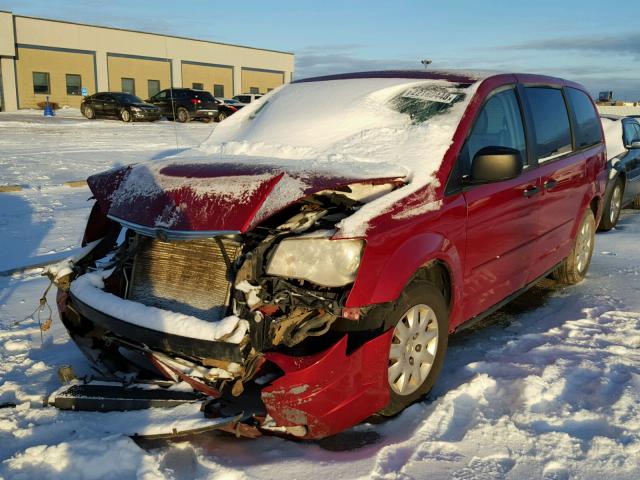 2A8HR44H58R618280 - 2008 CHRYSLER TOWN & COU RED photo 2