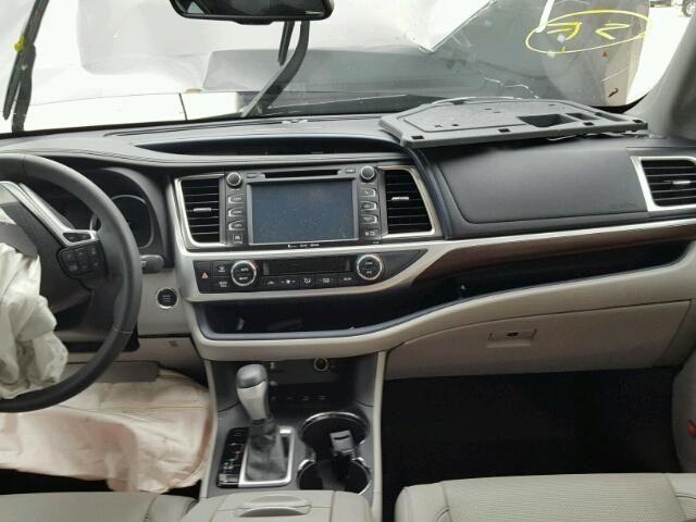 5TDDKRFH8GS344521 - 2016 TOYOTA HIGHLANDER GRAY photo 9