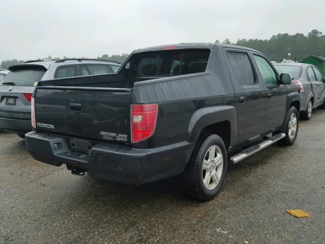 5FPYK1F58AB010226 - 2010 HONDA RIDGELINE BLACK photo 4