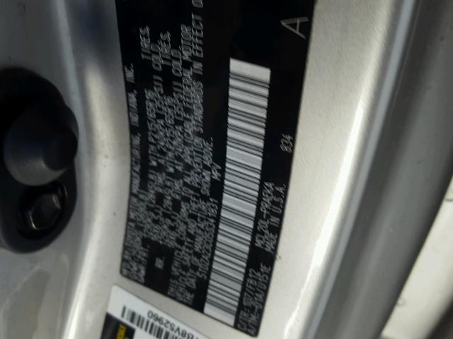 5TDZA23C05S341831 - 2005 TOYOTA SIENNA CE SILVER photo 10