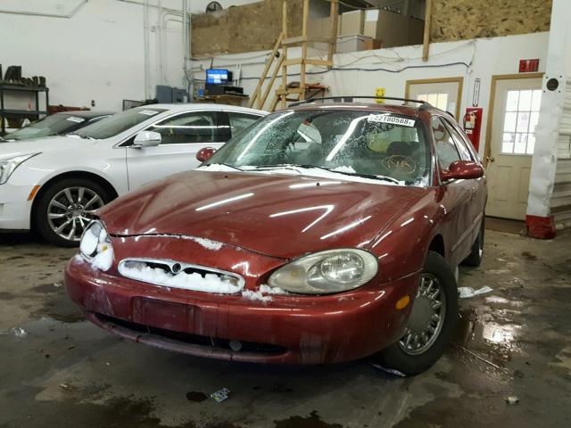 1MELM55U7VG659023 - 1997 MERCURY SABLE GS RED photo 2