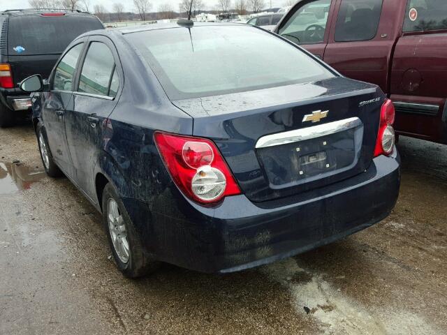 1G1JD5SH5F4173869 - 2015 CHEVROLET SONIC LT BLUE photo 3