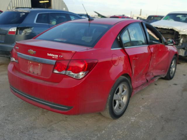 1G1PF5SC4C7146651 - 2012 CHEVROLET CRUZE LT RED photo 4