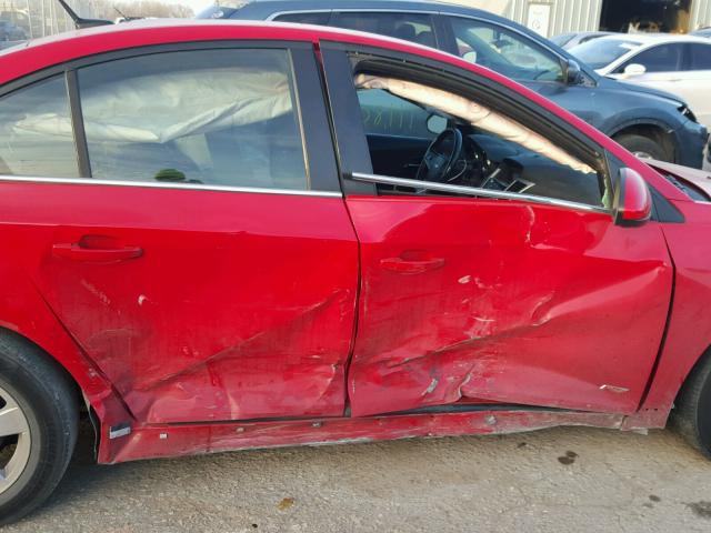 1G1PF5SC4C7146651 - 2012 CHEVROLET CRUZE LT RED photo 9