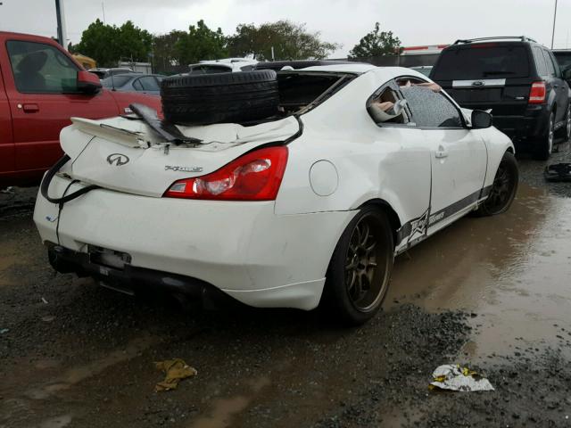 JNKCV64E98M116369 - 2008 INFINITI G37 BASE WHITE photo 4