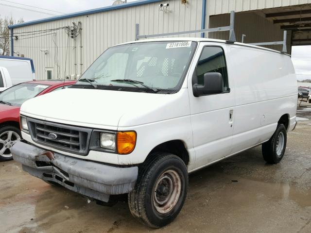 1FTNE24L36HA07025 - 2006 FORD ECONOLINE WHITE photo 2