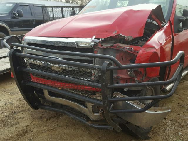 1FTWW31Y76EA55782 - 2006 FORD F350 SRW S RED photo 9