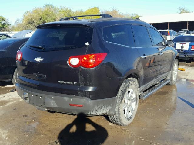 1GNLRFED4AJ232086 - 2010 CHEVROLET TRAVERSE L BLACK photo 4