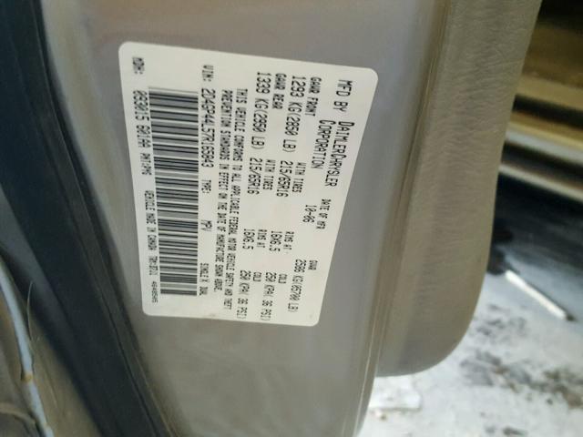 2D4GP44L57R165843 - 2007 DODGE GRAND CARA GOLD photo 10