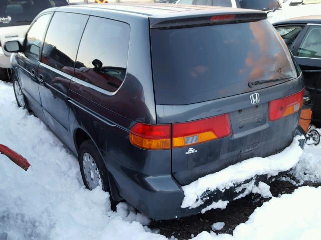 5FNRL18563B097103 - 2003 HONDA ODYSSEY LX BLUE photo 3