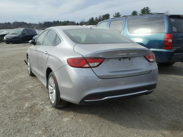 1C3CCCAB9GN131855 - 2016 CHRYSLER 200 LIMITE SILVER photo 3