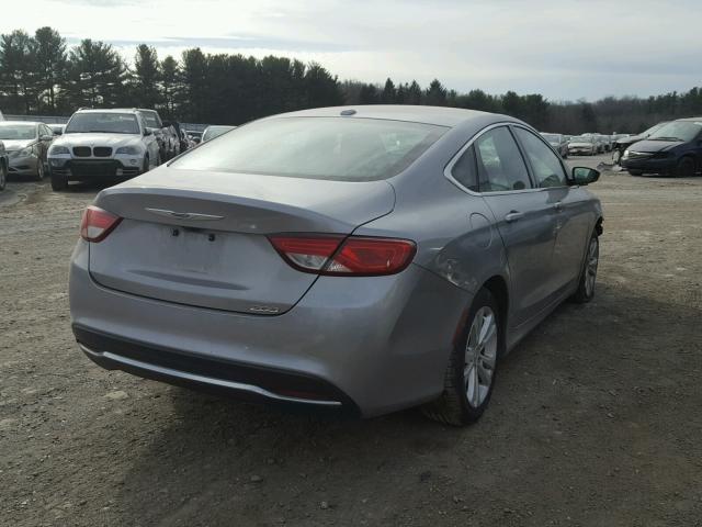 1C3CCCAB9GN131855 - 2016 CHRYSLER 200 LIMITE SILVER photo 4