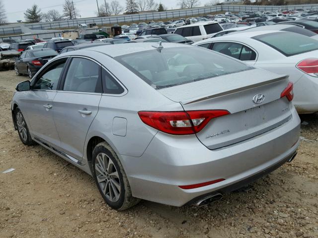 5NPE34AF6HH503702 - 2017 HYUNDAI SONATA SPO SILVER photo 3