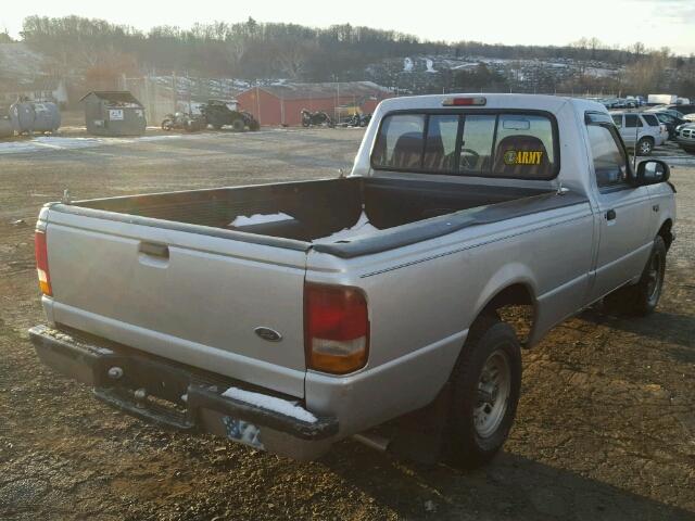 1FTCR10U5PTA54043 - 1993 FORD RANGER SILVER photo 4