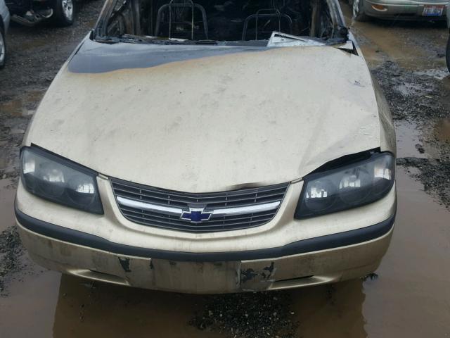 2G1WF55E849252142 - 2004 CHEVROLET IMPALA GOLD photo 7