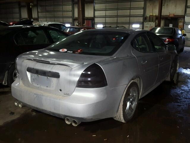 2G2WR524941108676 - 2004 PONTIAC GRAND PRIX SILVER photo 4