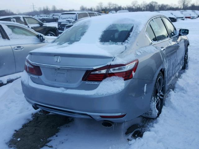 1HGCR2F56HA282489 - 2017 HONDA ACCORD SPO GRAY photo 4