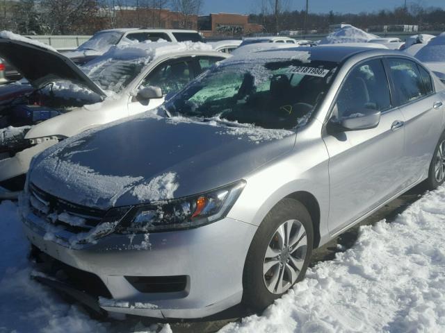 1HGCR2F31DA250266 - 2013 HONDA ACCORD LX SILVER photo 2