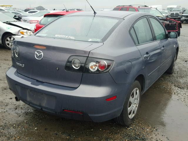 JM1BK12G281816295 - 2008 MAZDA 3 I GRAY photo 4