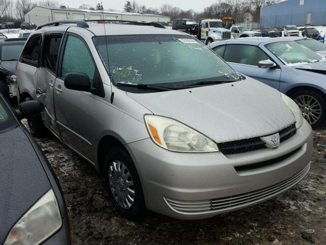 5TDZA23C24S109133 - 2004 TOYOTA SIENNA CE SILVER photo 1