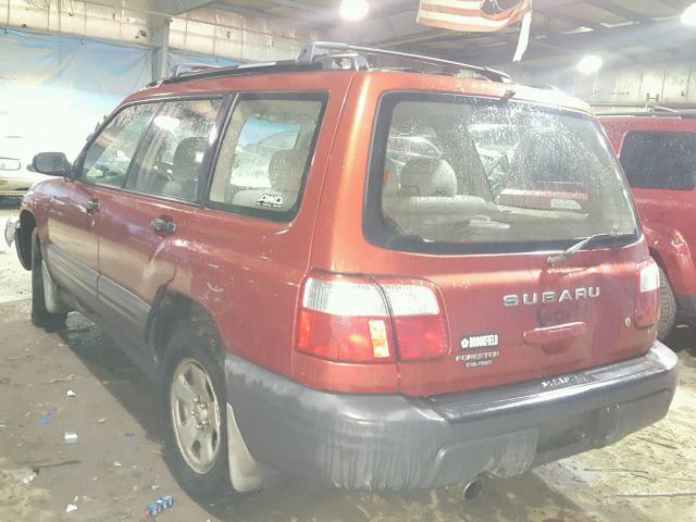 JF1SF63582H717693 - 2002 SUBARU FORESTER L RED photo 3