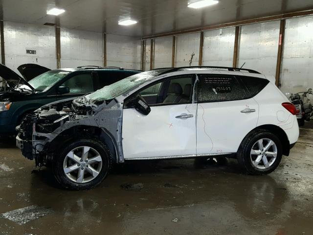 JN8AZ18W69W211792 - 2009 NISSAN MURANO S WHITE photo 9