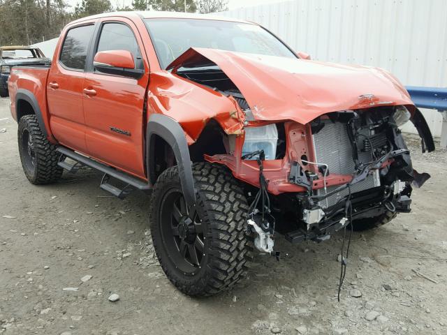 5TFCZ5AN5HX106490 - 2017 TOYOTA TACOMA DOU ORANGE photo 1