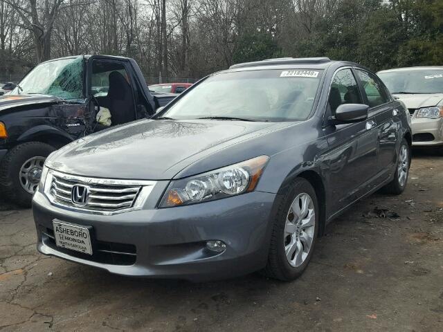 1HGCP36829A025286 - 2009 HONDA ACCORD EXL GRAY photo 2