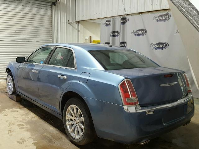 2C3CA6CT8BH592804 - 2011 CHRYSLER 300C BLUE photo 3