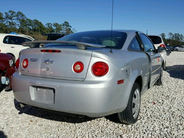 1G1AK15F377277592 - 2007 CHEVROLET COBALT LS SILVER photo 4