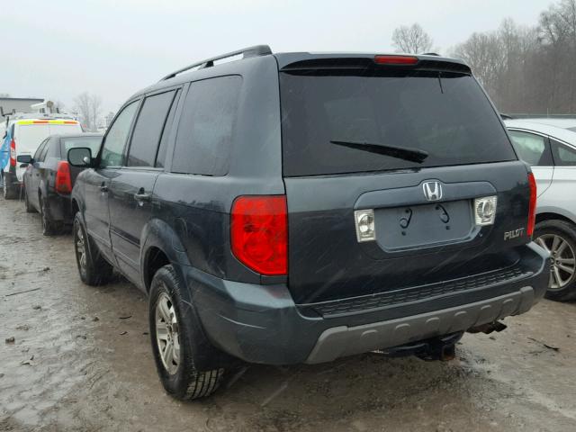 2HKYF18513H590062 - 2003 HONDA PILOT EXL GRAY photo 3