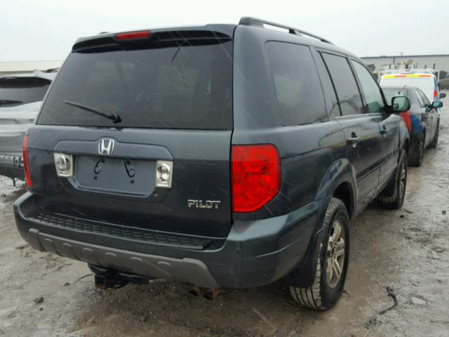 2HKYF18513H590062 - 2003 HONDA PILOT EXL GRAY photo 4