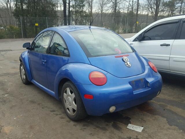 3VWCA21C6XM433602 - 1999 VOLKSWAGEN NEW BEETLE 蓝色 照片 3