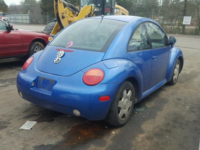 3VWCA21C6XM433602 - 1999 VOLKSWAGEN NEW BEETLE 蓝色 照片 4