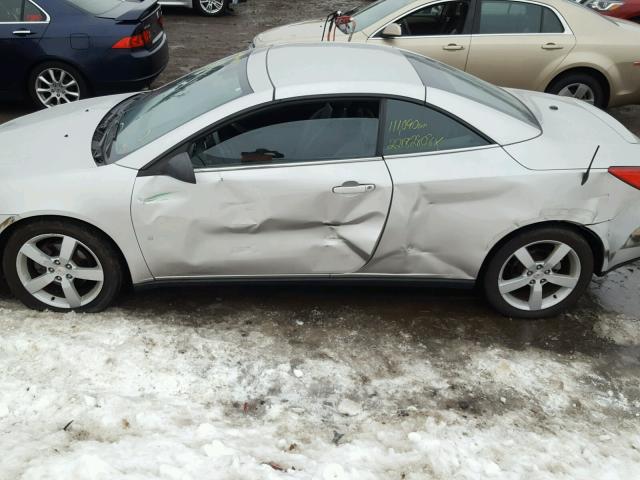 1G2ZH36N874111911 - 2007 PONTIAC G6 GT SILVER photo 9