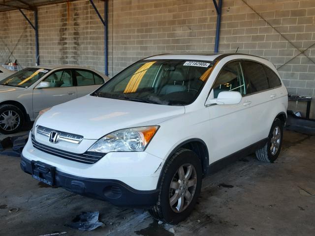 JHLRE48777C008268 - 2007 HONDA CR-V EXL WHITE photo 2