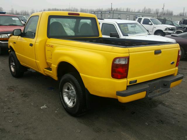 1FTYR10U22TA57139 - 2002 FORD RANGER YELLOW photo 3