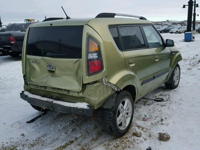 KNDJT2A24A7044275 - 2010 KIA SOUL + GREEN photo 4