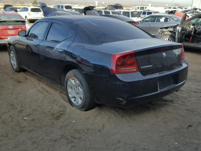 2B3KA43R47H869974 - 2007 DODGE CHARGER SE BLACK photo 3