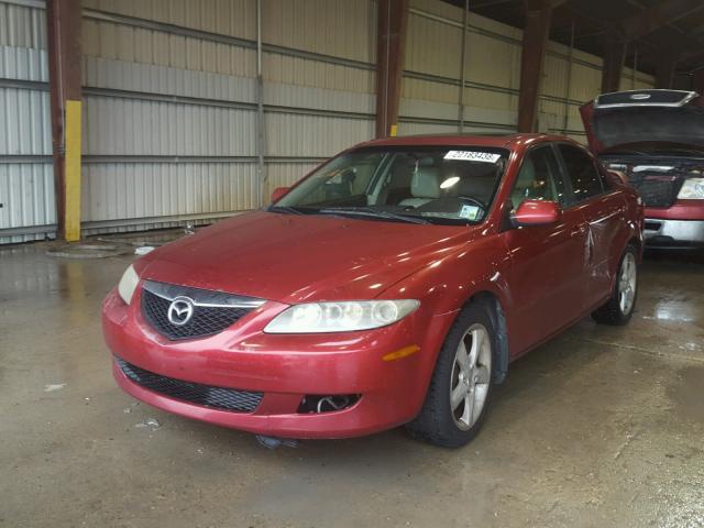 1YVHP80C855M11402 - 2005 MAZDA 6 I MAROON photo 2