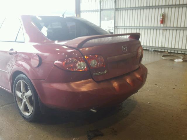 1YVHP80C855M11402 - 2005 MAZDA 6 I MAROON photo 9