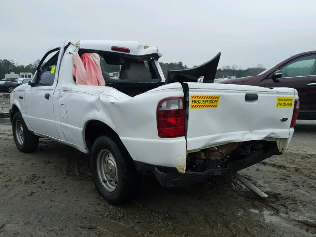 1FTYR10DX4PA27673 - 2004 FORD RANGER WHITE photo 3